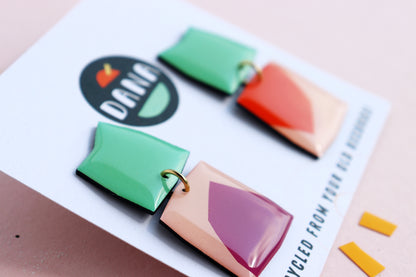 HAZEL in turquoise, pink, purple, orange / bold and abstract