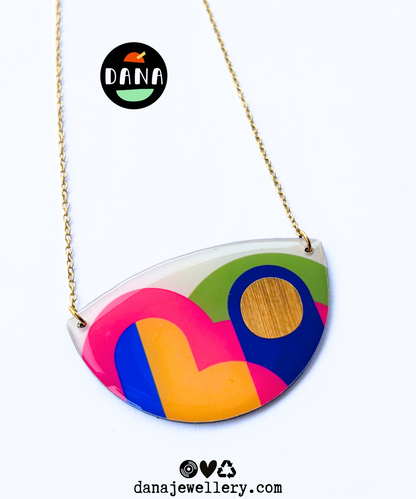 LOLA confetti necklace / colourful graphic necklace handmade in Ireland