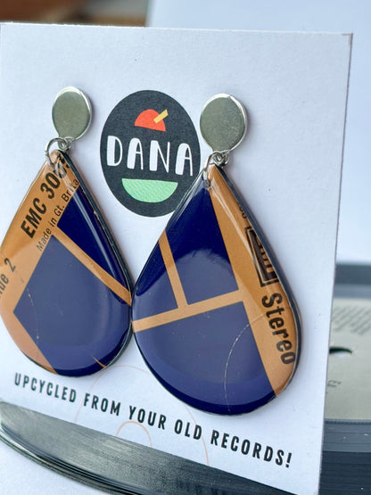 Graphic one of a kind large teardrops | EMI stereo