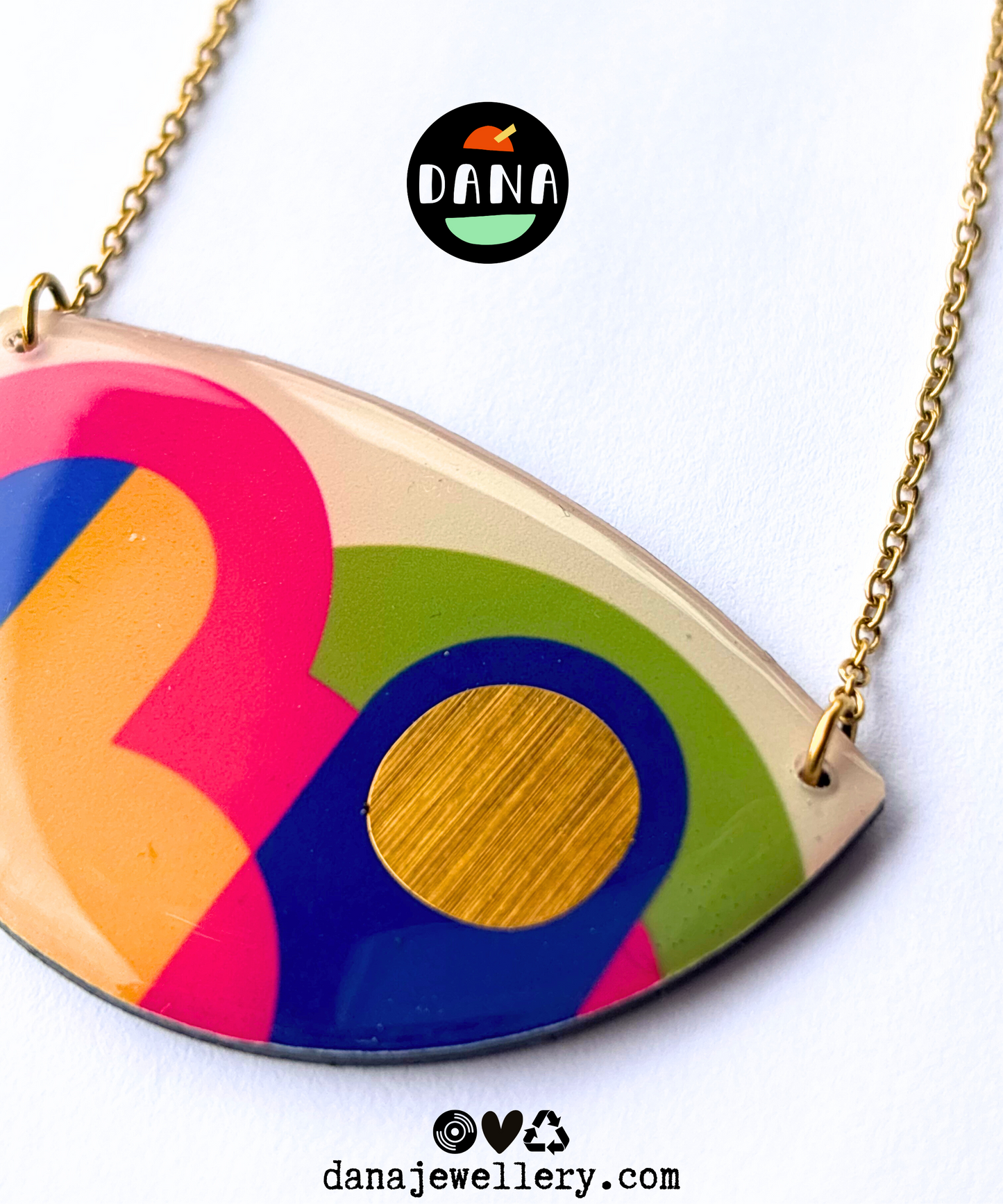 LOLA confetti necklace / colourful graphic necklace handmade in Ireland