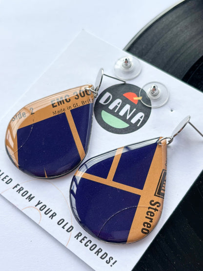 Graphic one of a kind large teardrops | EMI stereo