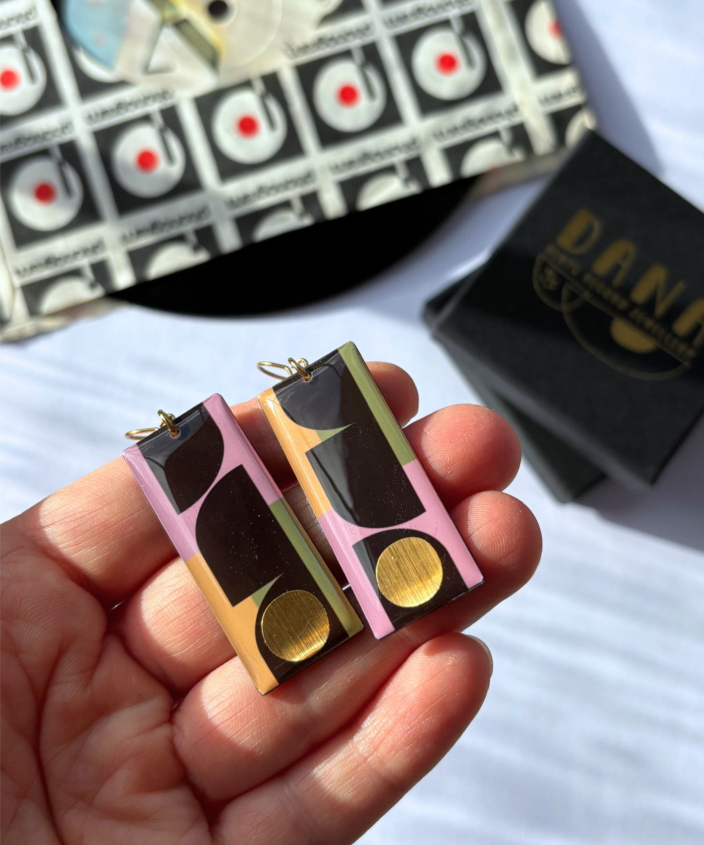 30% OFF The Rectangles in black, yellow, green, pink, lush gold/ contemporary Irish design