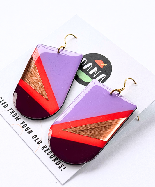 ZIGGY in lilac, deep orange, plum, copper