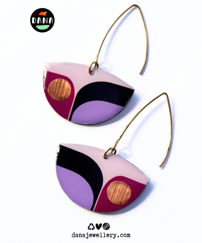 BEA in purple, lilac, and black with a pop of copper