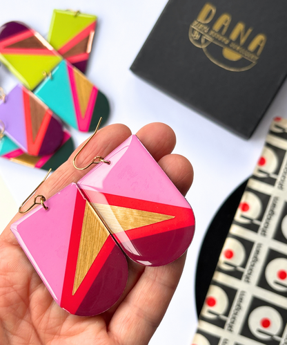 ZIGGY in pink, red, burgundy, gold