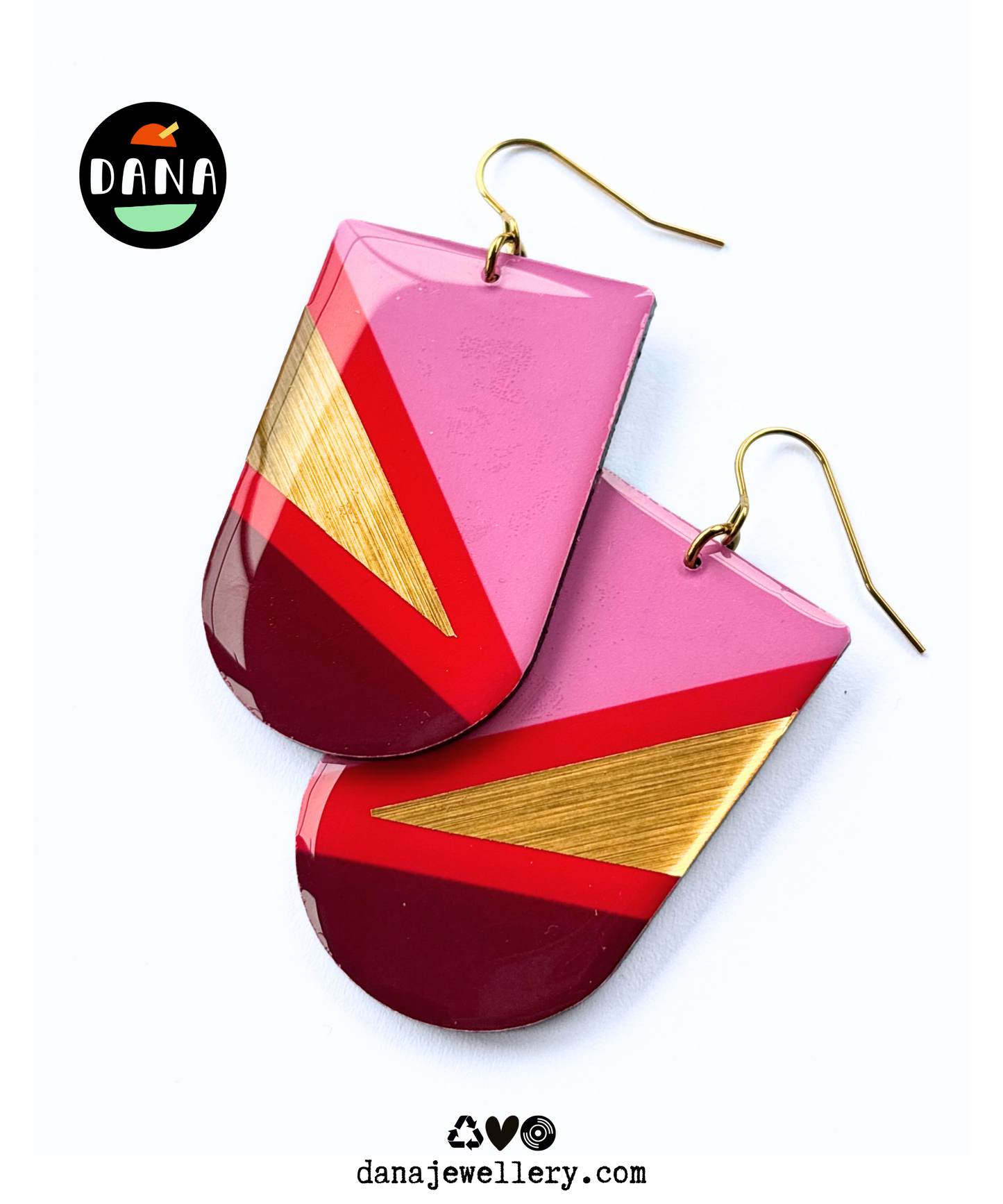 ZIGGY in pink, red, burgundy, gold