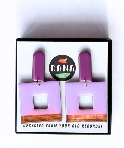 MIKA in lilac and copper / contemporary jewellery design