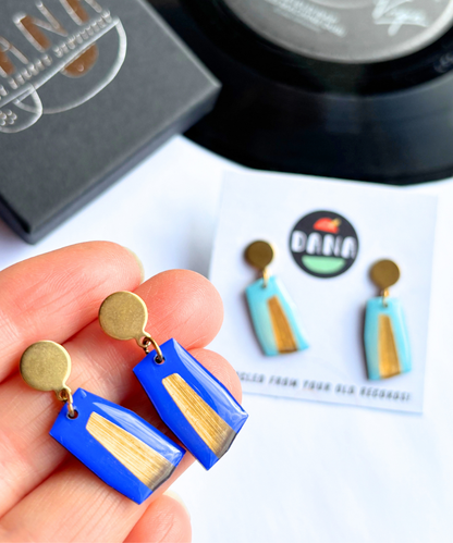 ELLA in royal blue OR light blue with a lush gold accent