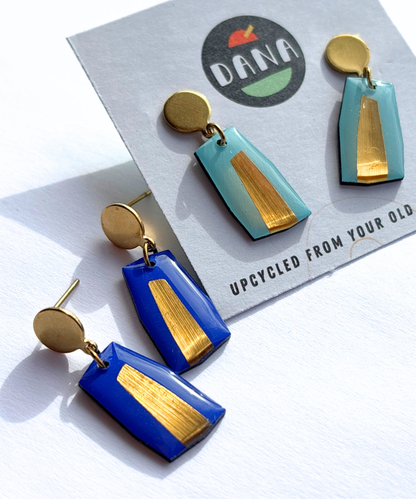 ELLA in royal blue OR light blue with a lush gold accent