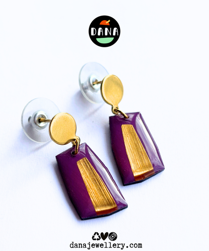 ELLA in deep purple & gold OR lilac & copper