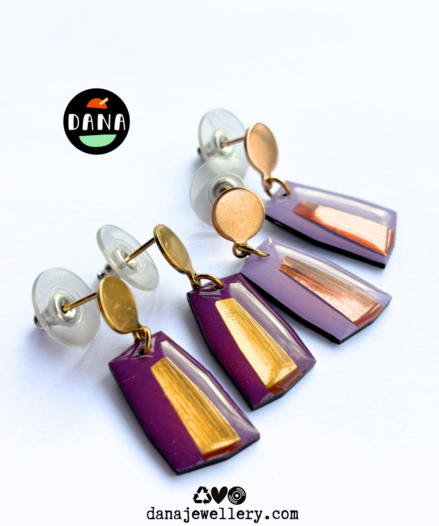 ELLA in deep purple & gold OR lilac & copper