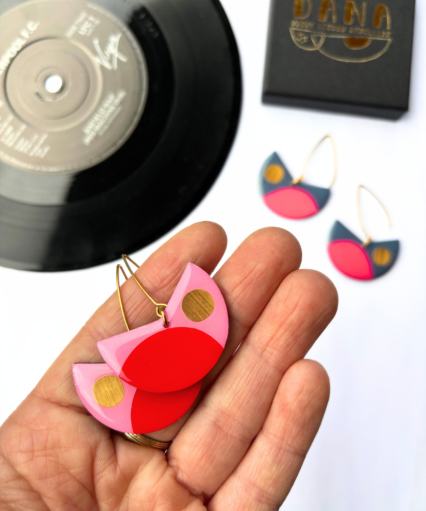 PACMAN in pink, red, gold