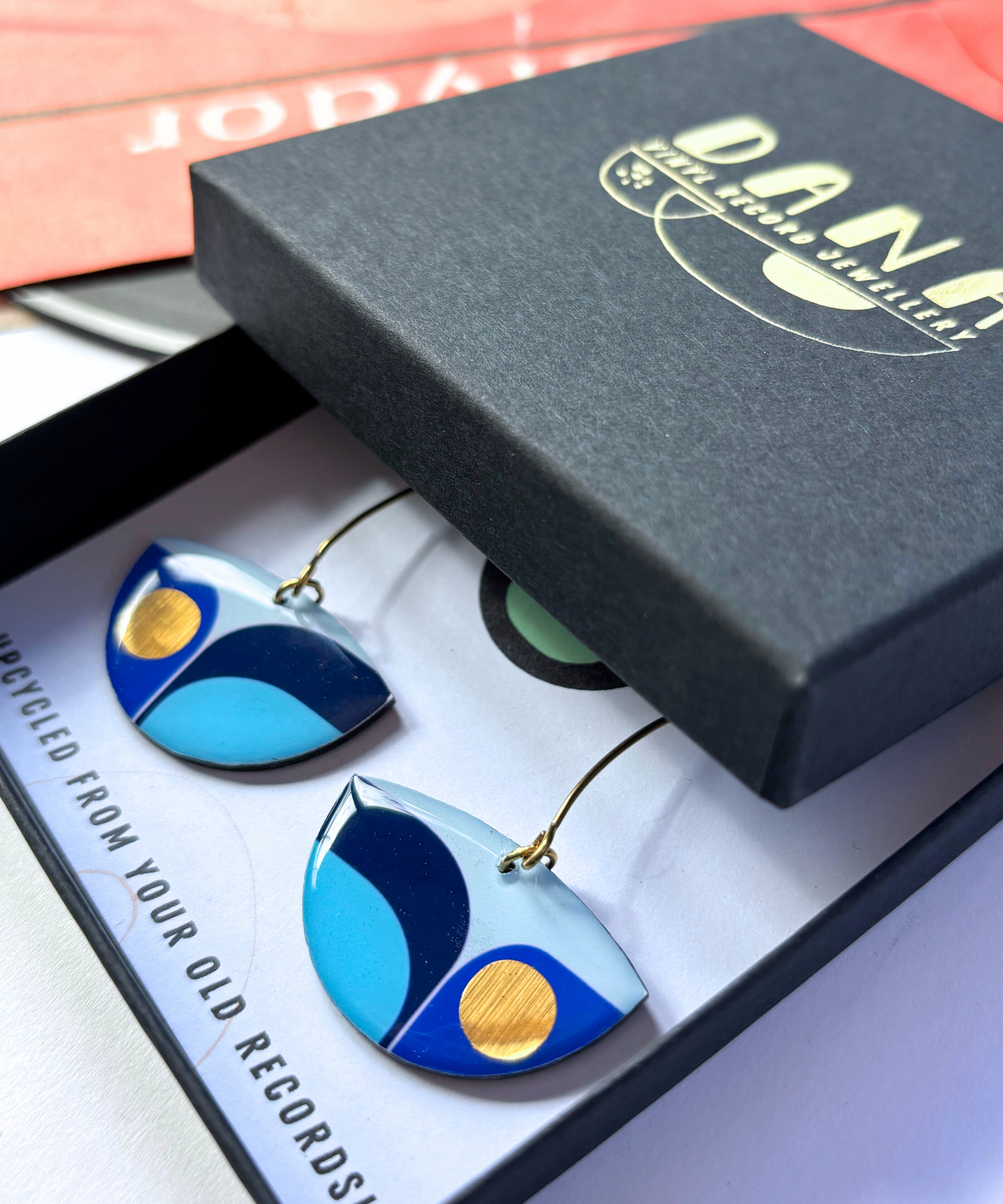 BEA in blue with a pop of gold