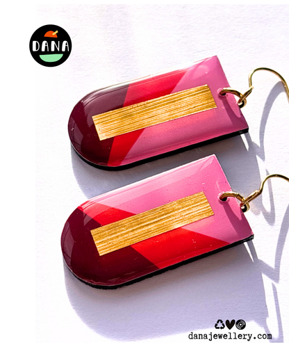 NINA pink, red, burgundy, gold