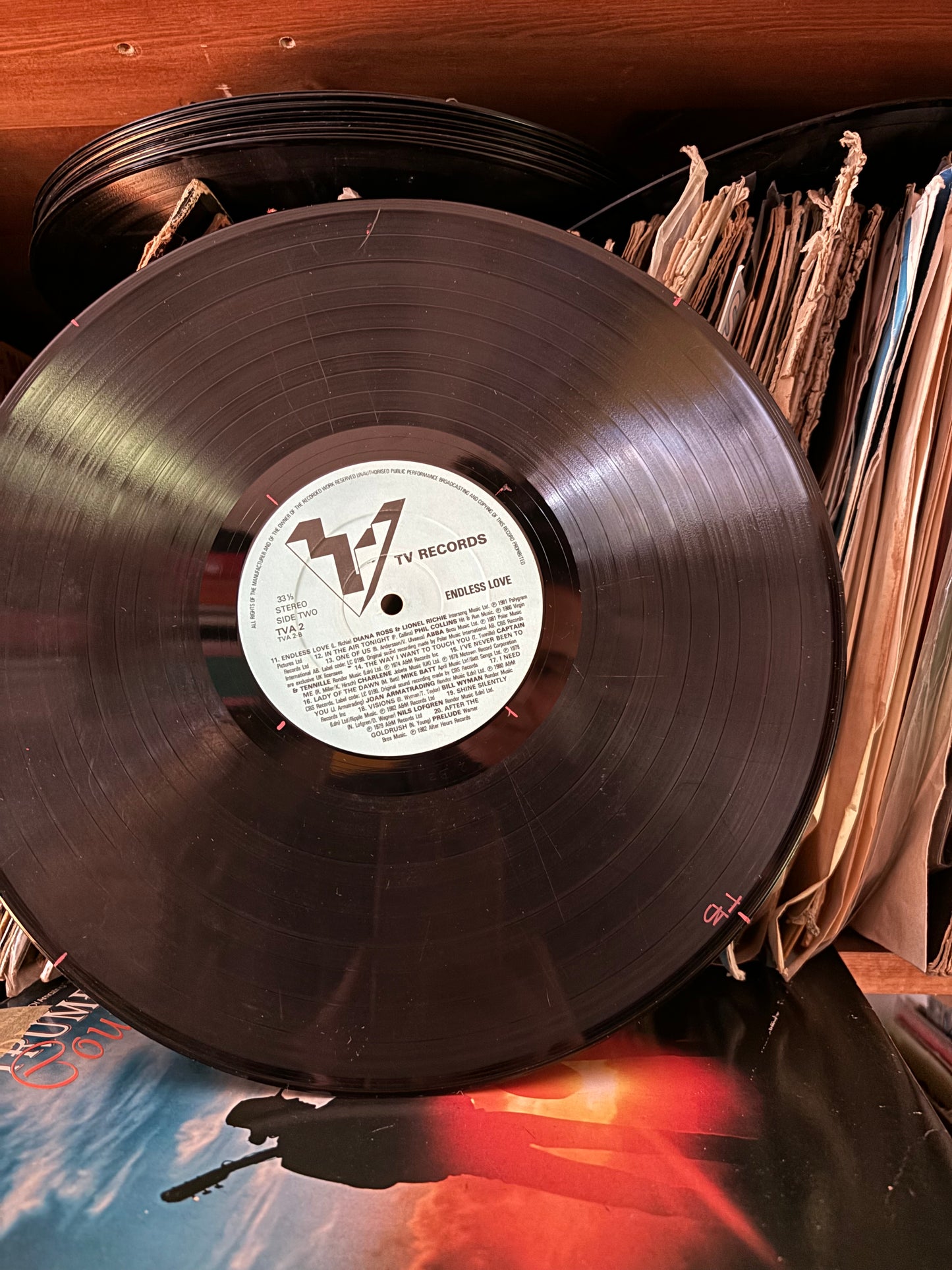 Michael Jackson / 1981 / ENDLESS LOVE compilation / stylish geometric vinyl earrings in aqua / ONE OF A KIND