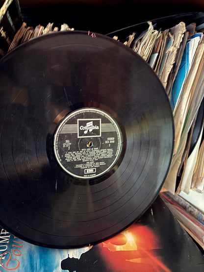 1971 / 33 1/3 / The Gramophone / Eco chic black geometric vinyl record earrings / ONE OF A KIND