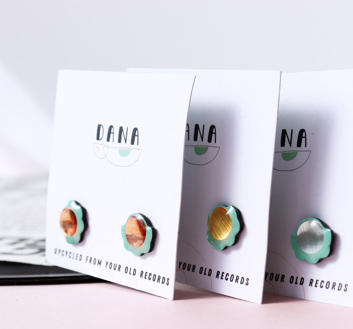 40% OFF Minty green Froufrou studs - GOLD / SILVER / COPPER | few pairs left