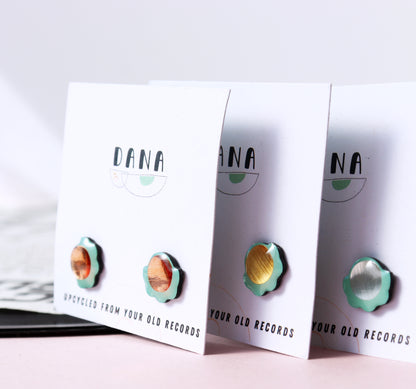 40% OFF Minty green Froufrou studs - GOLD / SILVER / COPPER | few pairs left