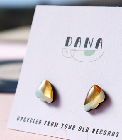 20% OFF Froufrou studs in light mint and gold