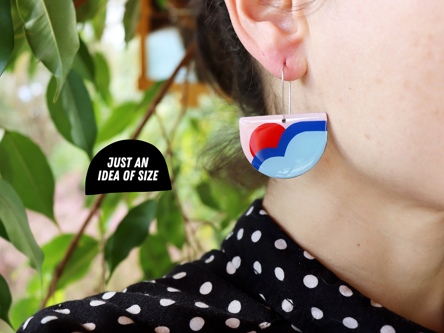 SUZY NO.1 in orange, purple & pink / graphic contemporary upcycled design